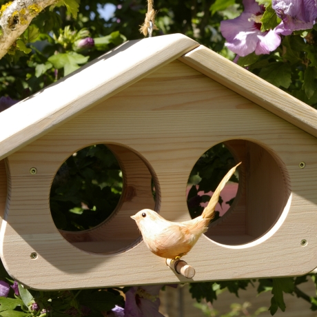 Vogelhaus - Futterhaus unbemalt, zum Selbstbemalen #FH7