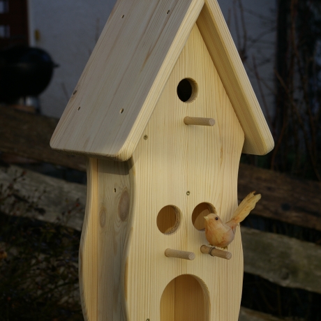 Vogelhaus mit Nistkasten und Futterplatz selbst bemalen #V1.1