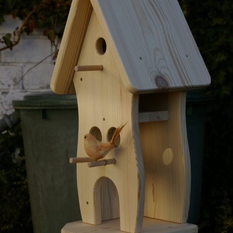 Vogelhaus mit Nistkasten und Futterplatz selbst bemalen #V1.1