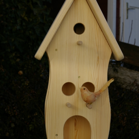 Vogelhaus mit Nistkasten und Futterplatz selbst bemalen #V1.1