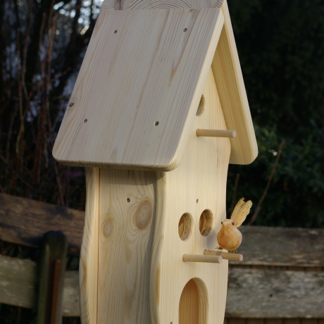 Vogelhaus mit Nistkasten und Futterplatz selbst bemalen #V1.1
