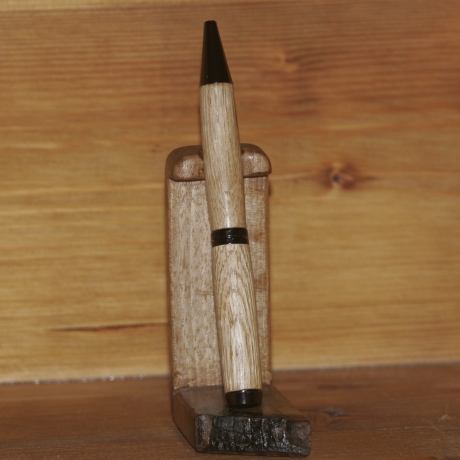 Kugelschreiber aus Eiche (Mienenfarbe Personalisierbar)