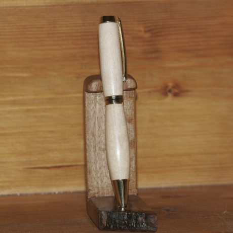 Kugelschreiber aus Ahorn(Mienenfarbe Personalisierbar)