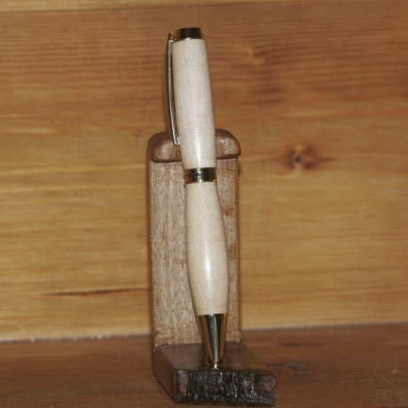 Kugelschreiber aus Ahorn(Mienenfarbe Personalisierbar)
