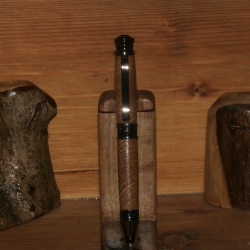Kugelschreiber aus Eiche (Mienenfarbe wählbar)