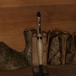 Kugelschreiber aus Eiche (Minenfarbe / Kappe wählbar)