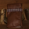 Tabak-Etui aus Leder geölt mit Verzierung
