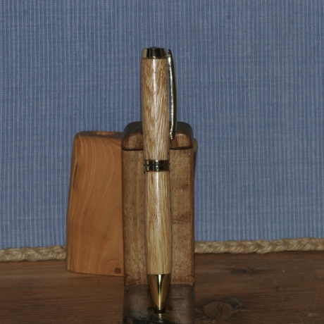 Kugelschreiber aus Eiche (Minenfarbe wählbar)