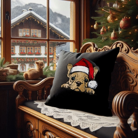 NEU Stickdatei Applikation Franz. Bulldogge David