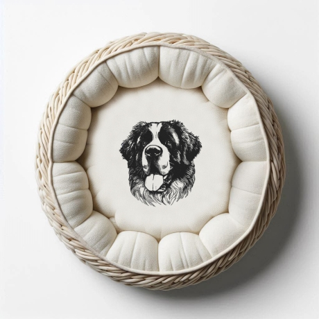 NEU Stickdatei Bernhardiner Magic Hund 