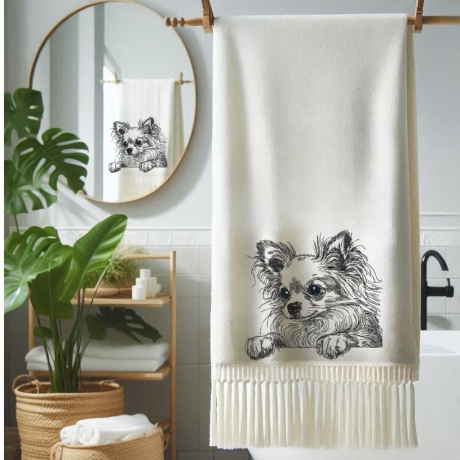 NEU Stickdatei Chihuahua Kim Hund realistisch