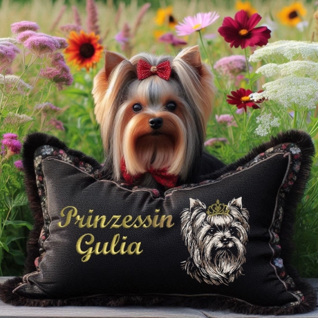 NEU Stickdatei Yorkshire Terrier Gulia Hund