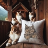 NEU Stickdatei Applikation Maine Coon Katze Kiss 