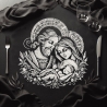 NEU Stickdatei Maria Josef Jesus realistisch