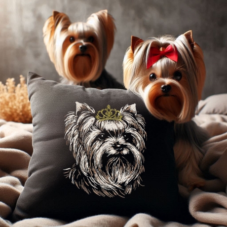 NEU Stickdatei Yorkshire Terrier Gulia Hund