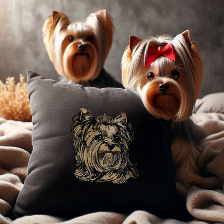 NEU Stickdatei Applikation Yorkshire Terrier Valeria 