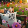 NEU Stickdatei Katze Kätzchen Heidi Kitten Pfote