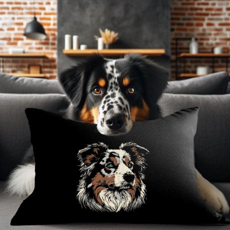 NEU Stickdatei Border Collie Three Colors Oreo 