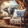 NEU Stickdatei Applikation Elefant Rosy LunaChild