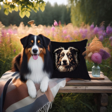 Neu Stickdatei Australian Shepherd Bart Lunachild