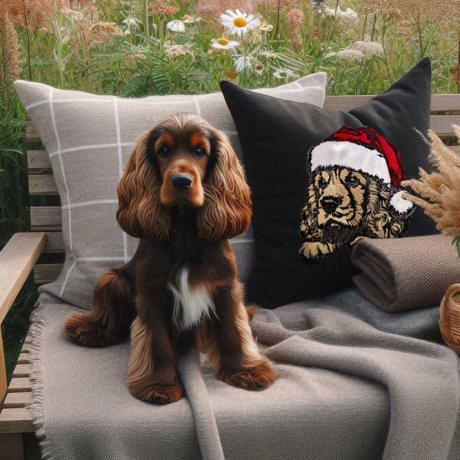 NEU Stickdatei Applikation Cocker Spaniel Murri