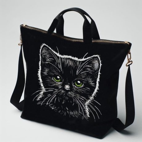 NEU Stickdatei schwarze Katze Enso LunaChild