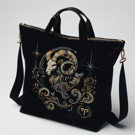 Neu Stickdatei Sternzeichen Widder LunaChild Zodiak