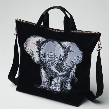 NEU Stickdatei Applikation Elefant Rosy LunaChild