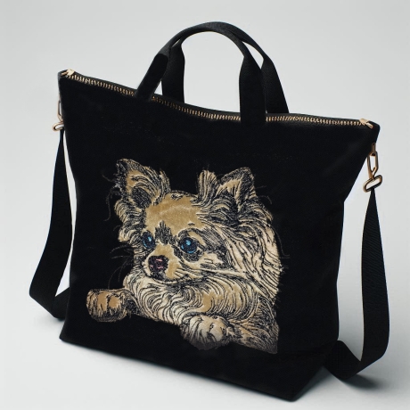 NEU Applikation Stickdatei Chihuahua Kim Hund 