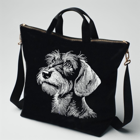 NEU Stickdatei Rauhaardackel Olaf Hund LunaChild