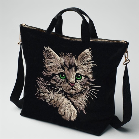 NEU Stickdatei Katze Kätzchen Kitten Meggan