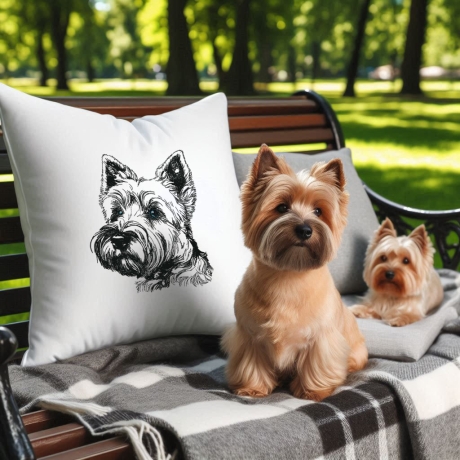 NEU Stickdatei Cairn Terrier Cully Hund 