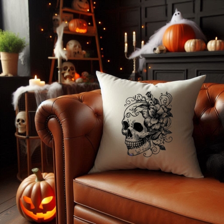 NEU Stickdatei Totenkopf Skull Kaja Blumen