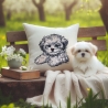 NEU Stickdatei Applikation Shih Tzu Lesley