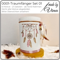 0001 – Traumfänger Set 01 – ab 10x10 cm
