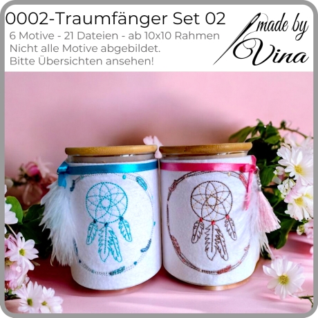 0002 – Traumfänger Set 02 – ab 10x10 cm