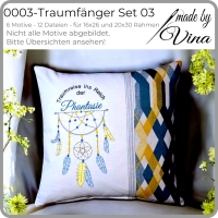 0003 – Traumfänger Set 03 – für 16x26 und 20x30 Rahmen
