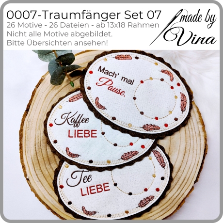 0007 – Traumfänger Set 07 – für 13x18 Rahmen - ITH MugRugs