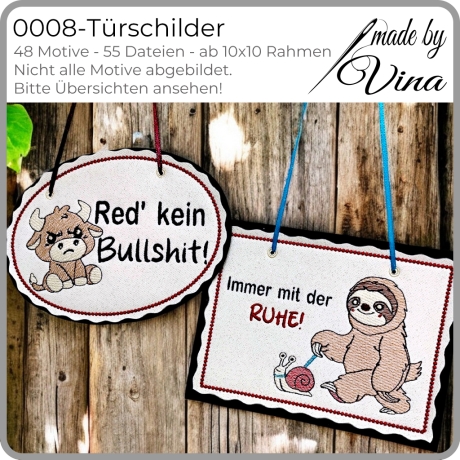 0008 – ITH  Türsschilder Set – ab 10x10 cm 