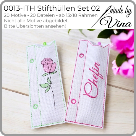 0013 – ITH Stifthüllen Set 02 – für 13x18 Rahmen 
