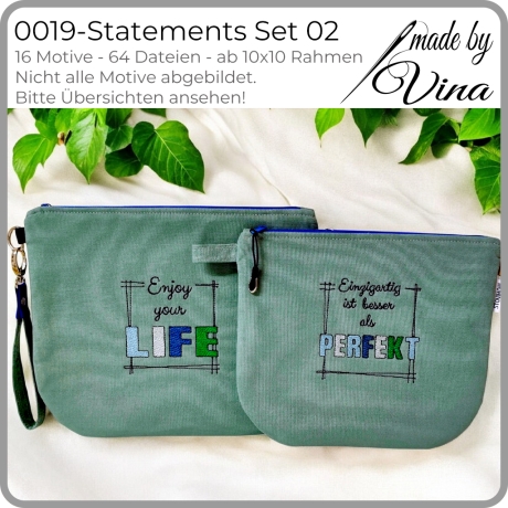 0019 – Statements Set 02 – ab 10x10 cm - frech & humorvoll