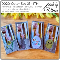 0020 - Oster Set 01 – ab 10x10 Rahmen - Viele Dateien ITH