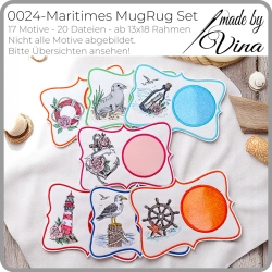 0024- Maritimes MugRug Set ITH – ab 13x18 Rahmen  0024- Maritimes MugRug Set ITH – ab 13x18 Rahmen