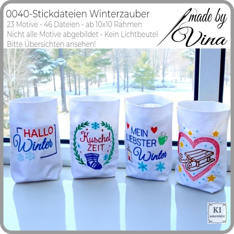 0040– Stickdateien Set Winterzauber – ab 10x10 cm 