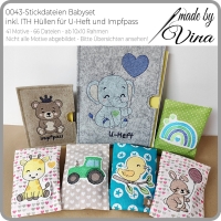 0043 – Stickdateien Babyset inkl. ITH Hüllen 
