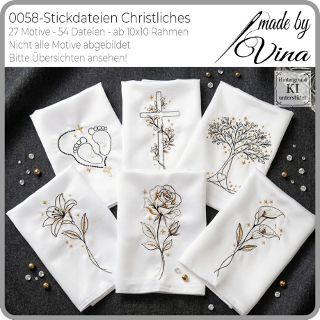 0058 – Stickdateien Christliches– ab 10x10 cm 