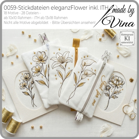  0059 - Stickdateien eleganzFlower inkl. ITH