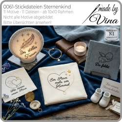 0061 Stickdateien Sternenkind – 11 Motive 