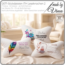  0071 Stickdateien ITH Leseknochen 2 – 7 Motive – 53 Dateien