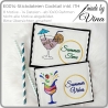 E0014– Cocktail inkl. ITH Dateien - ab 10x10 Rahmen 